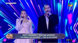 🤩 COTY ROMERO y MATÍAS ACOSTA interpretaron quotUn beso en Madridquot y fueron los mejores de la noche [upl. by Nara142]