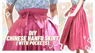 DIY hanfu skirt  the CNY ✨glow up✨ you need so your relatives will stop asking you if you have a bf [upl. by Lomax]