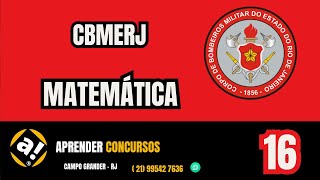 Preparatório soldado bombeiro  Matemática  CBMERJ [upl. by Newkirk939]