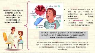 REACCIONES ADVERSAS MEDICAMENTOSAS DE LOS ANTIBIÓTICOS PARA FARINGITIS AGUDA EN MENORES DE 5 AÑOS [upl. by Etnauq309]