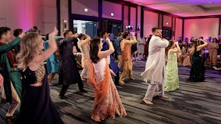 Grooms Family Performs AMAZING DANCE at the Sangeet  LUXURY Indian Wedding 4K [upl. by Hsan]