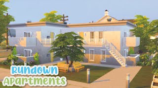 Rundown Apartments  Sims 4 Speed Build [upl. by Christie]