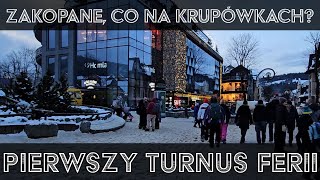 🔴Zakopane w ferie❄️ Warszawiacy na Krupówkach Jak tłumy 20240117 ASMR [upl. by Monteria]