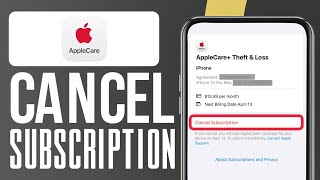 How To Cancel AppleCare Subscription EASY [upl. by Ranchod]