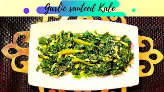 How to make garlic sautéed Kale Perfect recipe for weight loss [upl. by Samp]