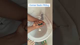 Corner Basin Installation video  Technical Rajen Plumber [upl. by Jeth817]