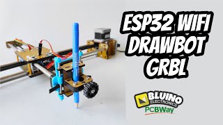 How to Make CNC Machine Drawing Robot GRBL  ESP32 Wifi Drawbot Plotter Pen [upl. by Ibby557]