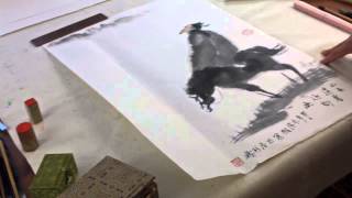 Lesson 26 Section 22 Zen Paintings with Prof Lu Mei 陆楣 Poet on Horse Back [upl. by Enidaj701]