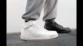 Nike Air Force 1 Mid  Black and White Combined  Style has no rules [upl. by Skyler]