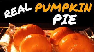 Make Pumpkin Pie from Scratch with FRESH PUMPKIN EASY Recipe For 1st Timers [upl. by Airotkciv]