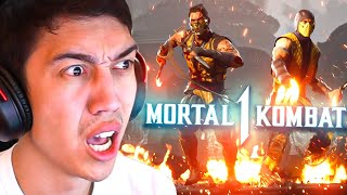 Playing Scorpion for the FIRST TIME and DOMINATING on Mortal Kombat 1 [upl. by Htrap]