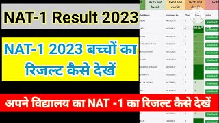 NAT EXAM 2023 का RESULT कैसे देखें  NAT1 2023 RESULT बच्चों का NAT result kaise check kare [upl. by Atinej594]