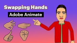 How to swap hands using Adobe Animates Symbol feature [upl. by Wayolle]