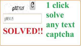 Auto captcha solver How to bypass any captcha using chrome extention  javascript TextCaptchaSolve [upl. by Eedissac709]