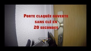 Porte claquée ouverte sans clé en 20 secondes  Sucy en brie [upl. by Alanson]