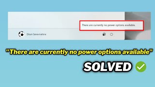 FIXED quotThere are currently no power options availablequot with Power button settings missing in Windows [upl. by Nert152]