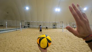 GoPro Takes You In Action JawDropping Beach Volleyball Match [upl. by Eiddet]