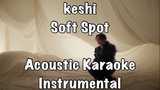 keshi  Soft Spot Acoustic Karaoke Instrumental [upl. by Kreis]