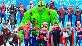 What If 10 SPIDERMAN in 1 HOUSE   ALL Superhero Kill ZOMBIE In SQUID GAME in Real Life [upl. by Schlessel340]