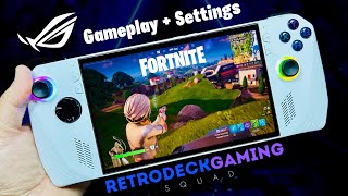 Fortnite Gameplay  Settings Asus ROG Ally 153k [upl. by Anele]