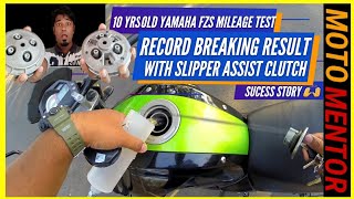 10 YEARS OLD YAMAHA FZS MILEAGE TEST WITH SLIPPER CLUTCH MODIFICATION IN 2021 [upl. by Adnohrahs622]