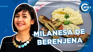 CÓMO SE HACE UNA MILANESA DE BERENJENA [upl. by Lletnahs]