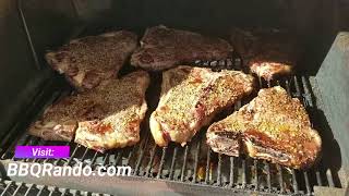 Smoked TBones Traeger Pellet Smoker [upl. by Cecilia148]