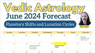 June 2024 Vedic Astrology Forecast  Love and Warfare  Planetary Shifts  Full Moon New Moon [upl. by Adriaens643]