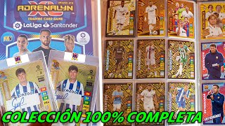 COLECCION 100 COMPLETA ADRENALYN XL 202223 LIGA SANTANDER CON AUTÓGRAFO ORIGINAL MITOS Y MÁS [upl. by Eniamor]