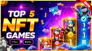 TOP 5 MELHORES JOGOS NFT E PLAY TO EARN GRÁTIS PAGANDO EM CRIPTOMOEDA E PIX  PC E CELULAR [upl. by Nueoras920]