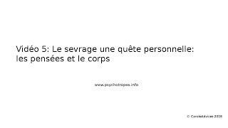 Vidéo 5 Le sevrage une quête personnelle les pensées et le corps [upl. by Pammie]