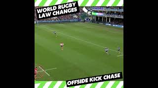 World Rugby Law Changes  Kick Chase Offsides [upl. by Harbour]