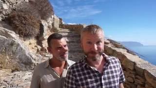 Amorgos Chozoviotissa Monastery and Katapola  Greece Travel Vlog 27  The Way We Saw It [upl. by Llerehc]