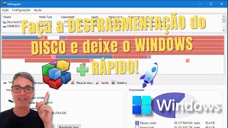 Faça a DESFRAGMENTAÇÃO do DISCO e deixe o WINDOWS MAIS RÁPIDO [upl. by Jaylene]