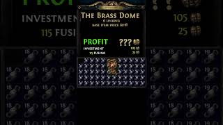 POE 320 PROFIT OR NOT 6LINKING A BRASS DOME  Poe Builds shorts pathofexile [upl. by Yllas]