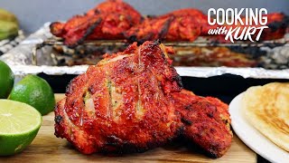 Tandoori Chicken OvenRoasted Chicken Marinated in Yogurt and Spices  Cooking with Kurt [upl. by Madden702]