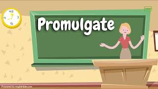 How to Pronounce Promulgate  Promulgate Pronunciation [upl. by Sproul124]