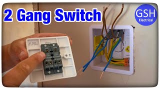 1 Gang amp 2 Gang 1 Way Switch Connection [upl. by Adriaens]