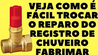 Como trocar o reparo do registro do chuveiro  registro de pressão Fabrimar [upl. by Hi]