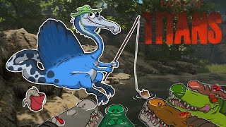 Path of Titans SOLO SPINOSAURUS doesnt have to fish [upl. by Etteniuqna]