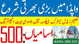 wapda jobs 2023  water and power development authority jobs 2023  wapda jobs 2023 online apply [upl. by Hannis]