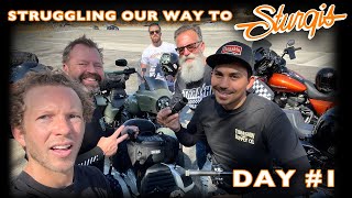 Struggling our way to STURGIS Motorcycle Rally day 1  Vlog 20 [upl. by Kurtzman305]