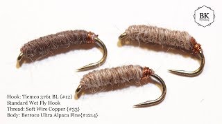 Tying Frank Sawyers quotKiller Bugquot  CHADWICK 477 SUBSTITUTE Nymphs by BK [upl. by Frolick]