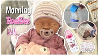 My Morning Routine WSilicone BabyReborns World [upl. by Ettenan]