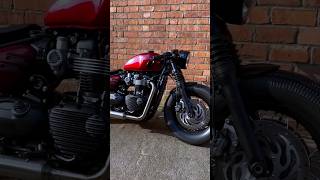 Caferacer Triumph Bonneville Bobber triumph bobber triumphmotorcycles custom caferacer bike [upl. by Ereveneug414]