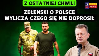 Zełenski narzeka na brak pomocy od Polski Ukraina potrzebuje Polskiej pomocy WOJNA ROSJAUKRAINA [upl. by Einuj]