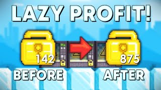 LAZY PROFIT method in Growtopia 2024 How to get RICH FAST with the BEST PROFIT EVER EASY DLS [upl. by Oicaroh]