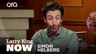 Simon Helberg imitates Nic Cage Al Pacino and Billy Baldwinagain  Larry King Now  OraTV [upl. by Kliment]