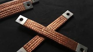 Copper braided beltcopper braid tapeCU braided belt manufacturerCopper soft connectionjoints [upl. by Amabil183]