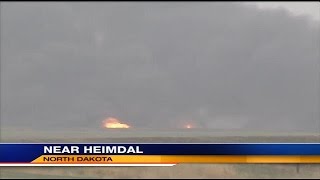 Evacuation lifted after explosive North Dakota train derailment [upl. by Patric495]